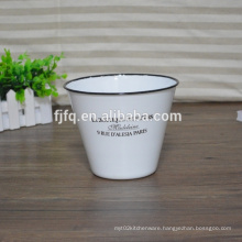 High quality dia16cm enamel Flowerer Pot Standing Vase